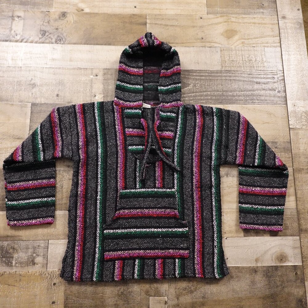 Artesanias baja hoodie women's‎ small drug rug stoner hippie southwest